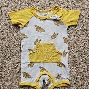 Kyte Baby Monarch Butterfly Romper Size 3-6M